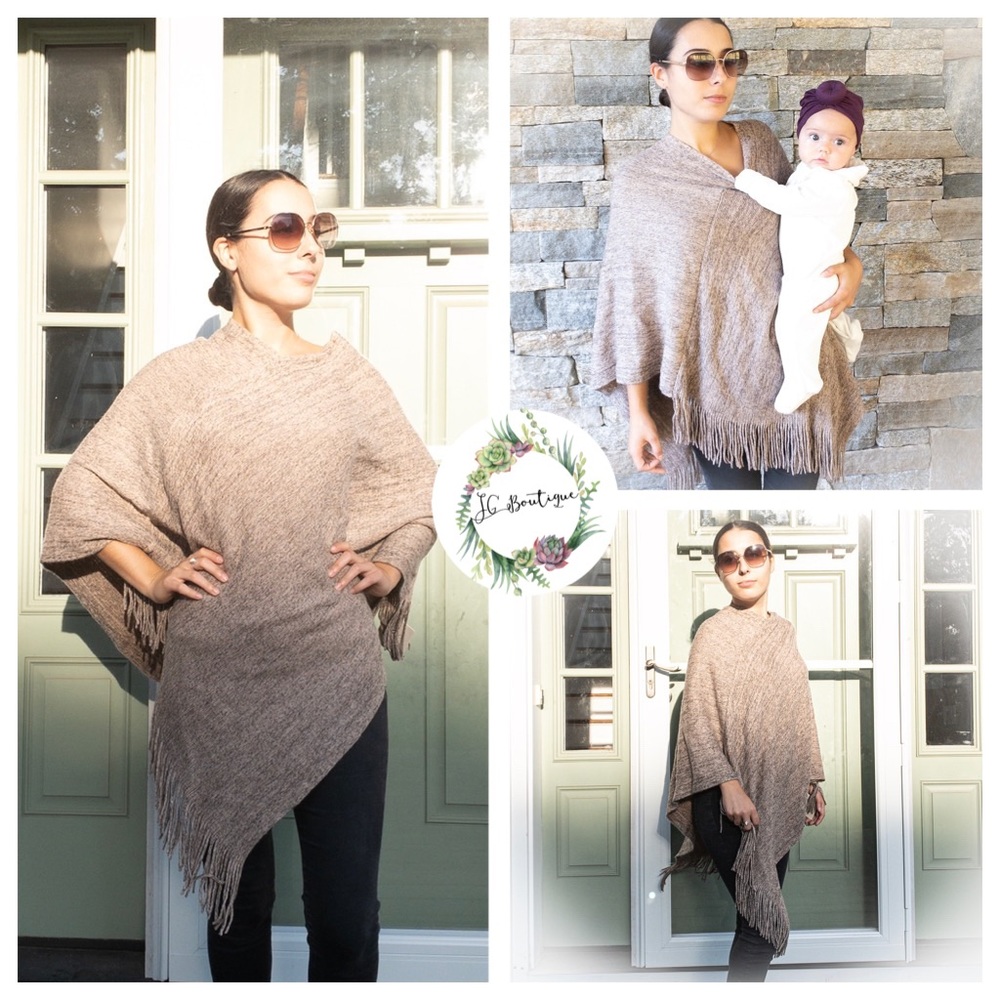 💰 SOLD Fabulous Tassel Poncho